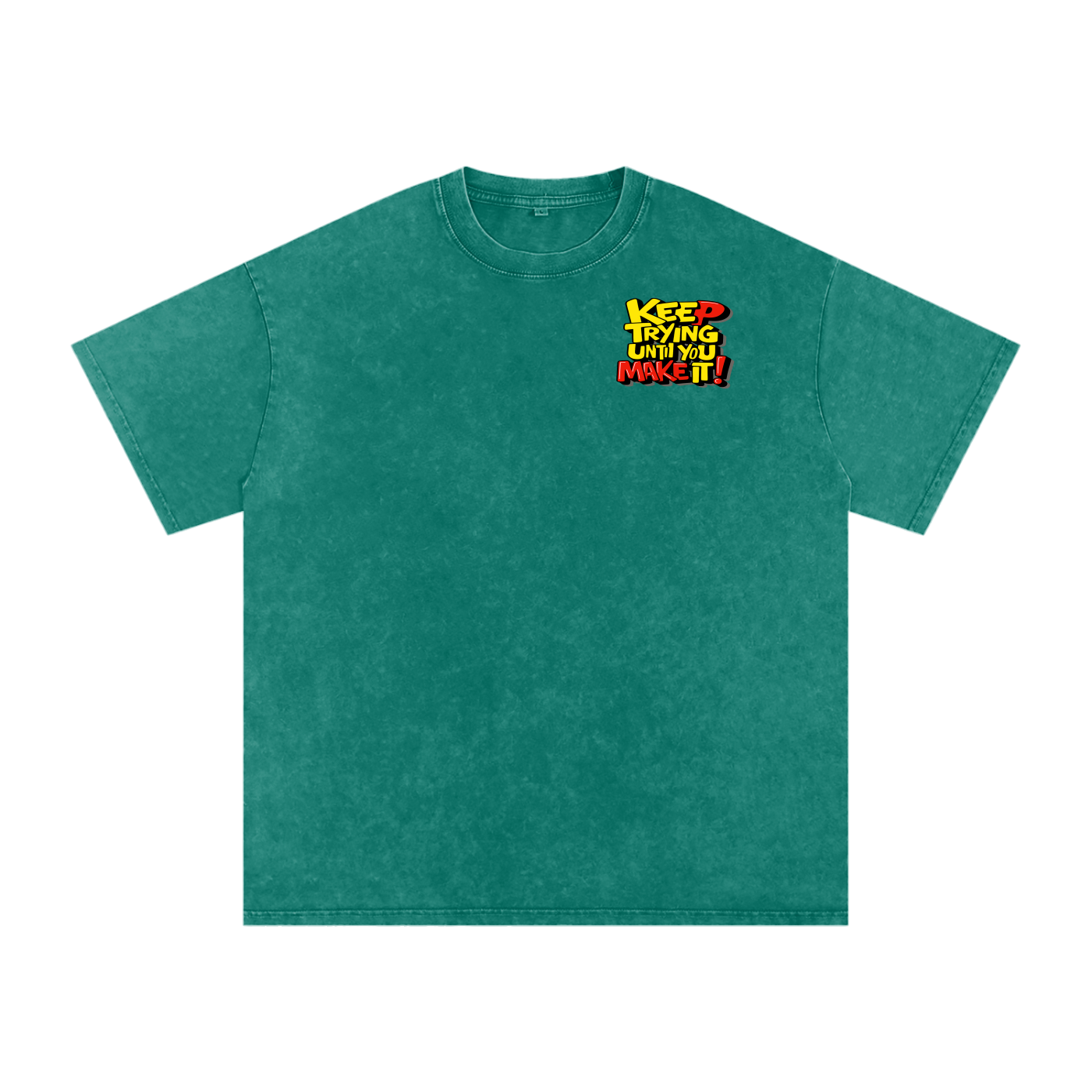 Snow Washed Oversized Cotton T-Shirt