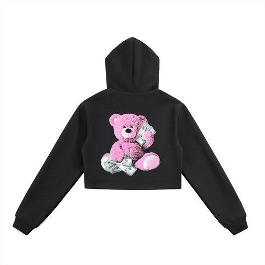 Essential Cropped Zip-Up Hoodie