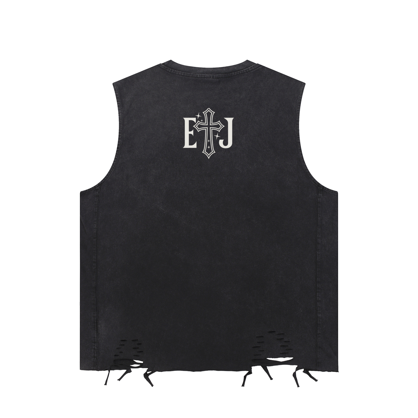 Snow Washed Raw-Hem Tank Top