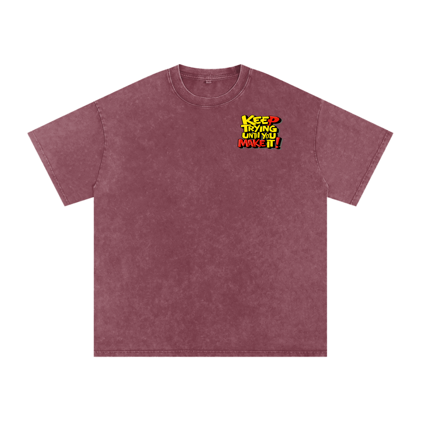 Snow Washed Oversized Cotton T-Shirt