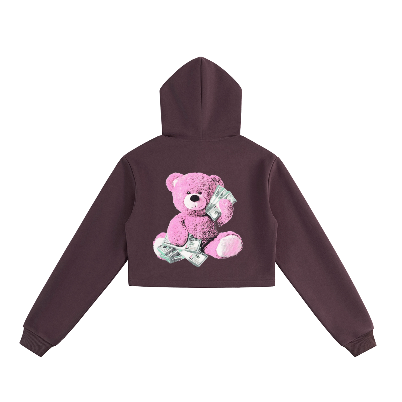 Essential Cropped Zip-Up Hoodie