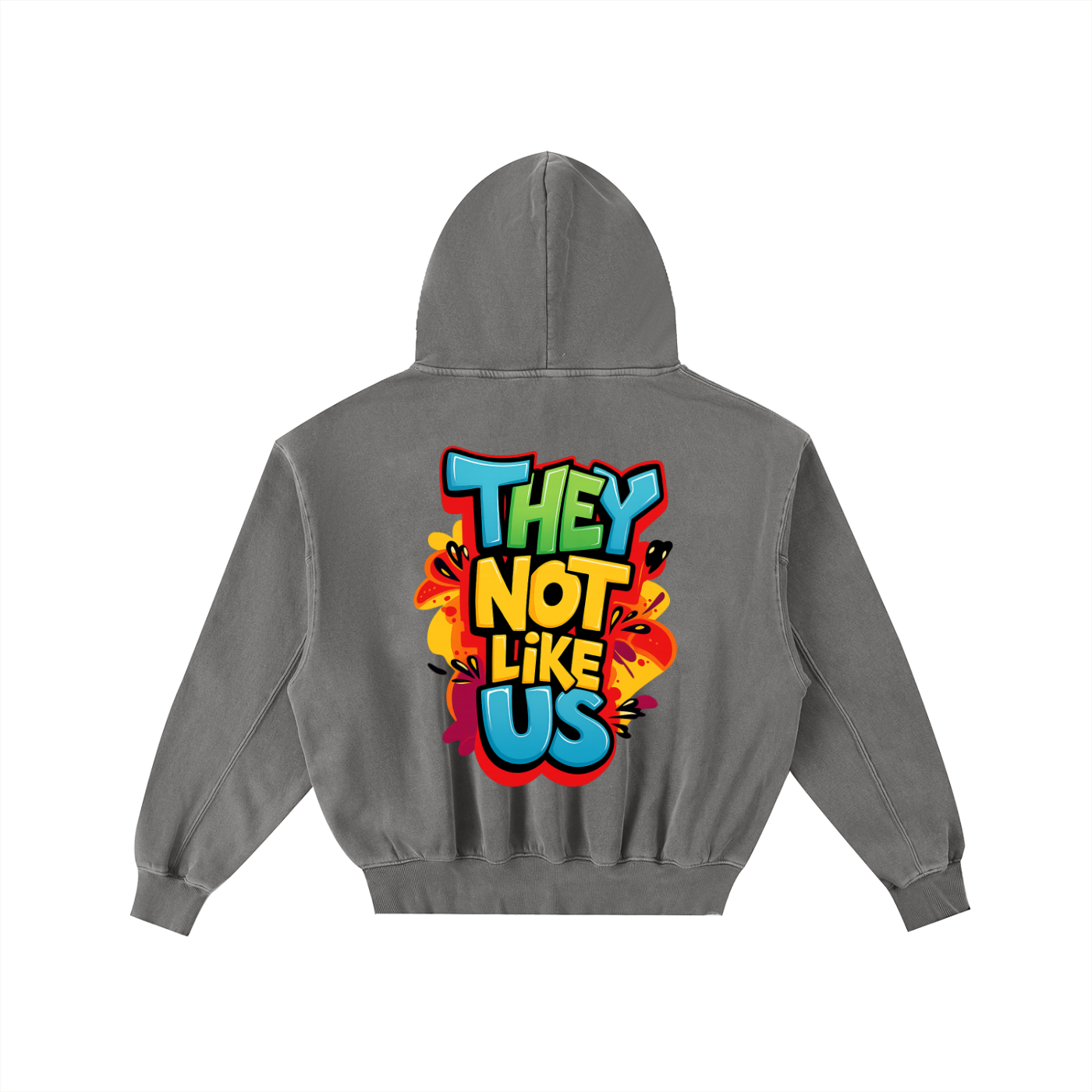 Frayed Enzyme Washed Fleece Hoodie