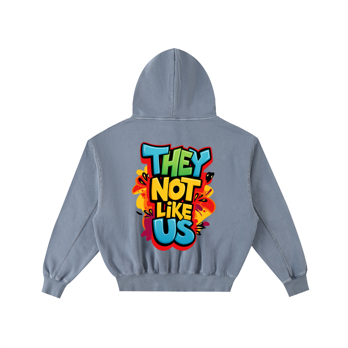 Frayed Enzyme Washed Fleece Hoodie