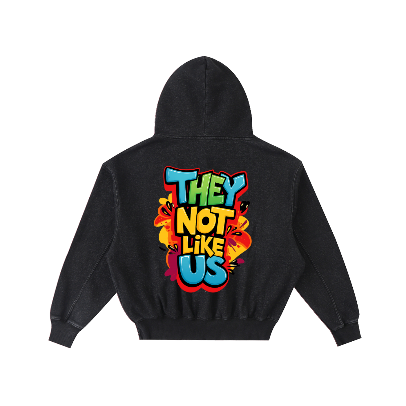 Frayed Enzyme Washed Fleece Hoodie