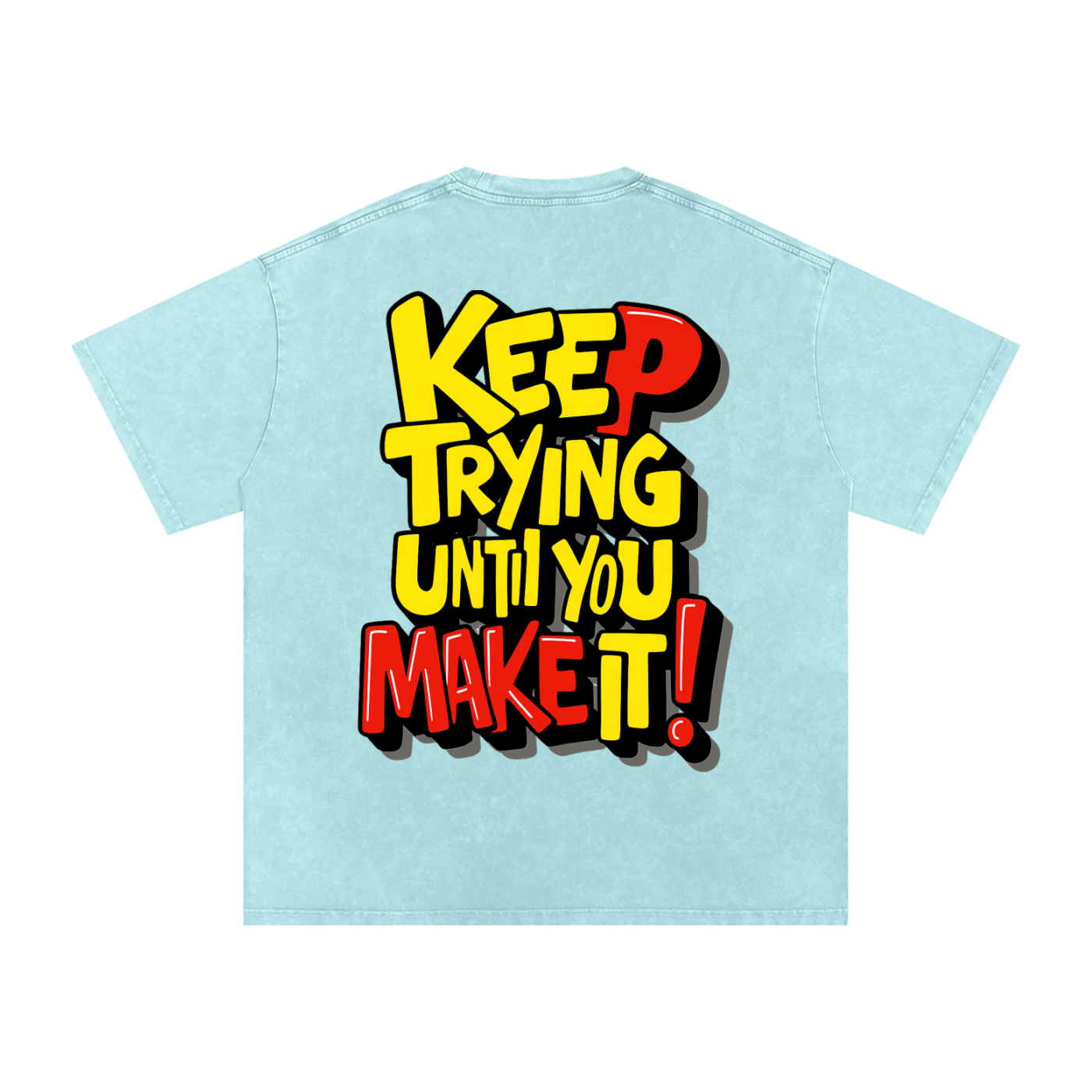 Snow Washed Oversized Cotton T-Shirt