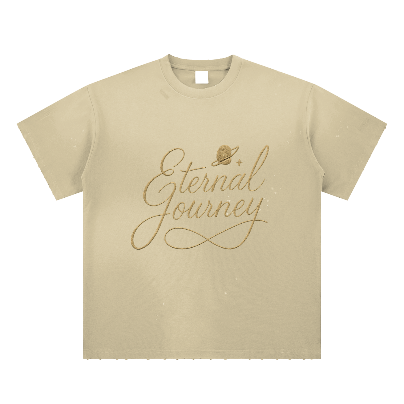 Hand-Frayed Sunfade Paint Splatter T-Shirt