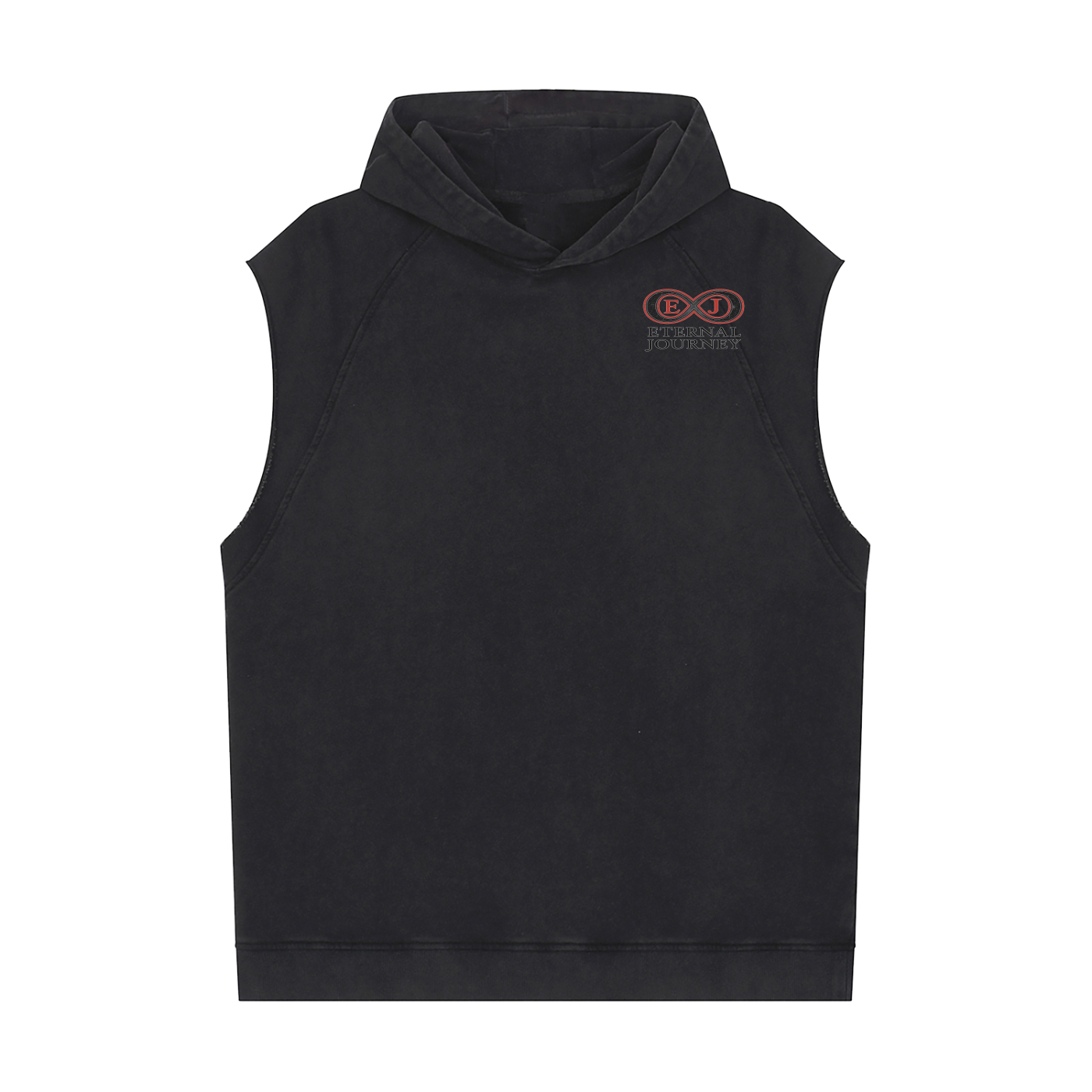 Snow Washed Sleeveless Hoodie