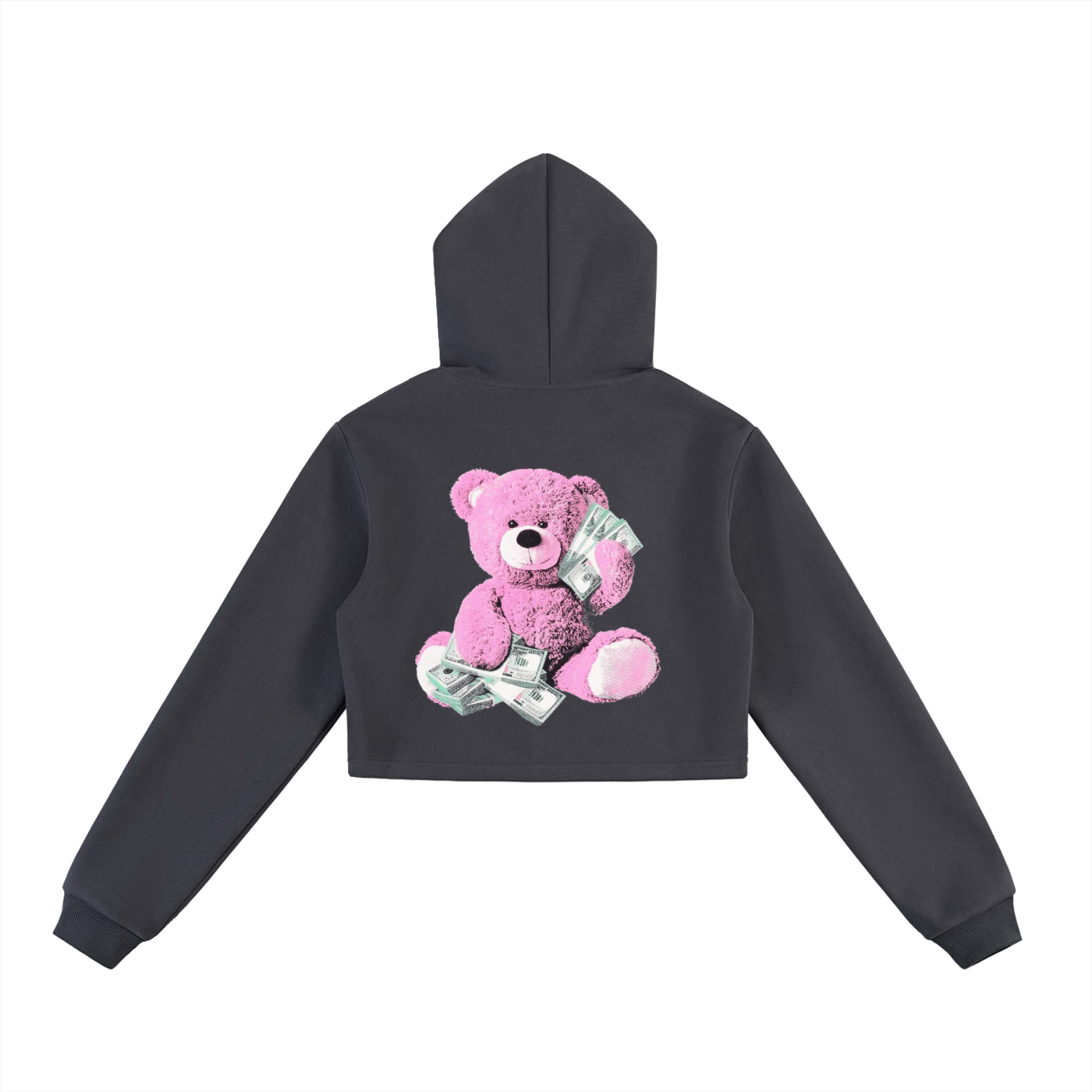 Essential Cropped Zip-Up Hoodie