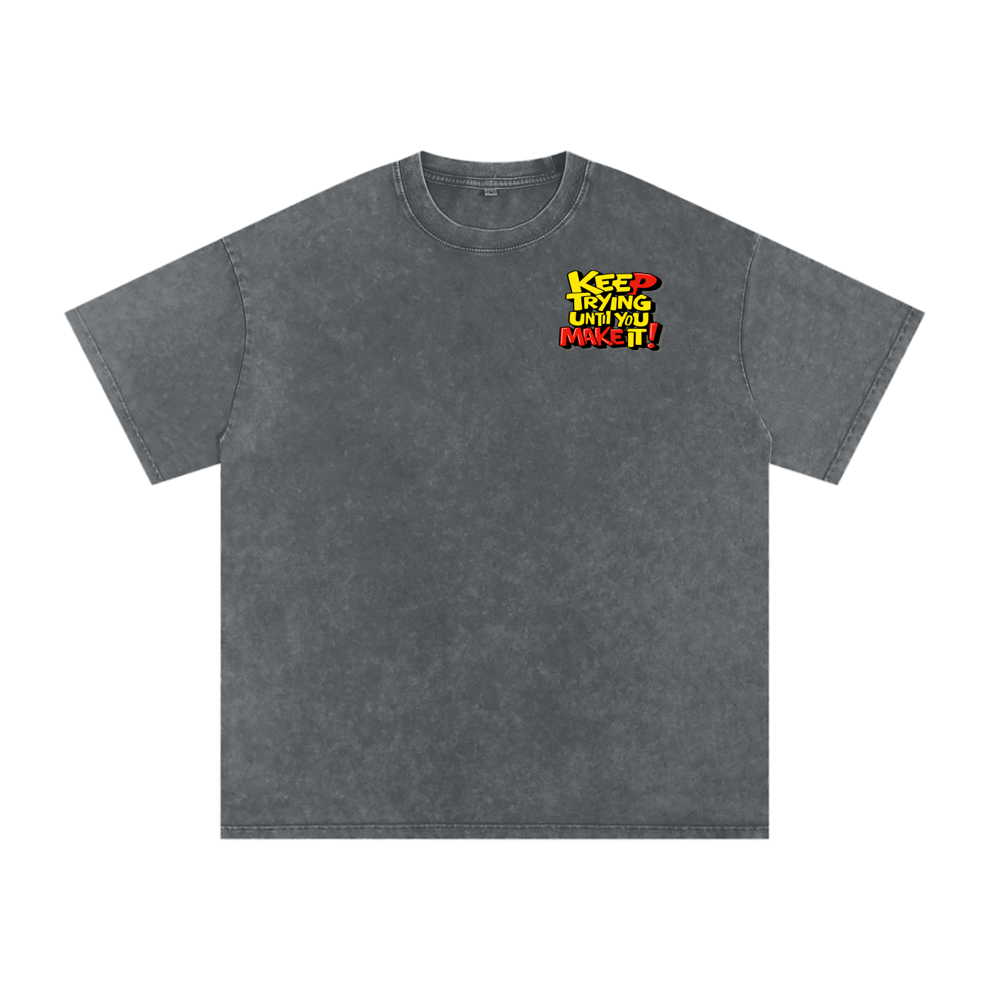 Snow Washed Oversized Cotton T-Shirt
