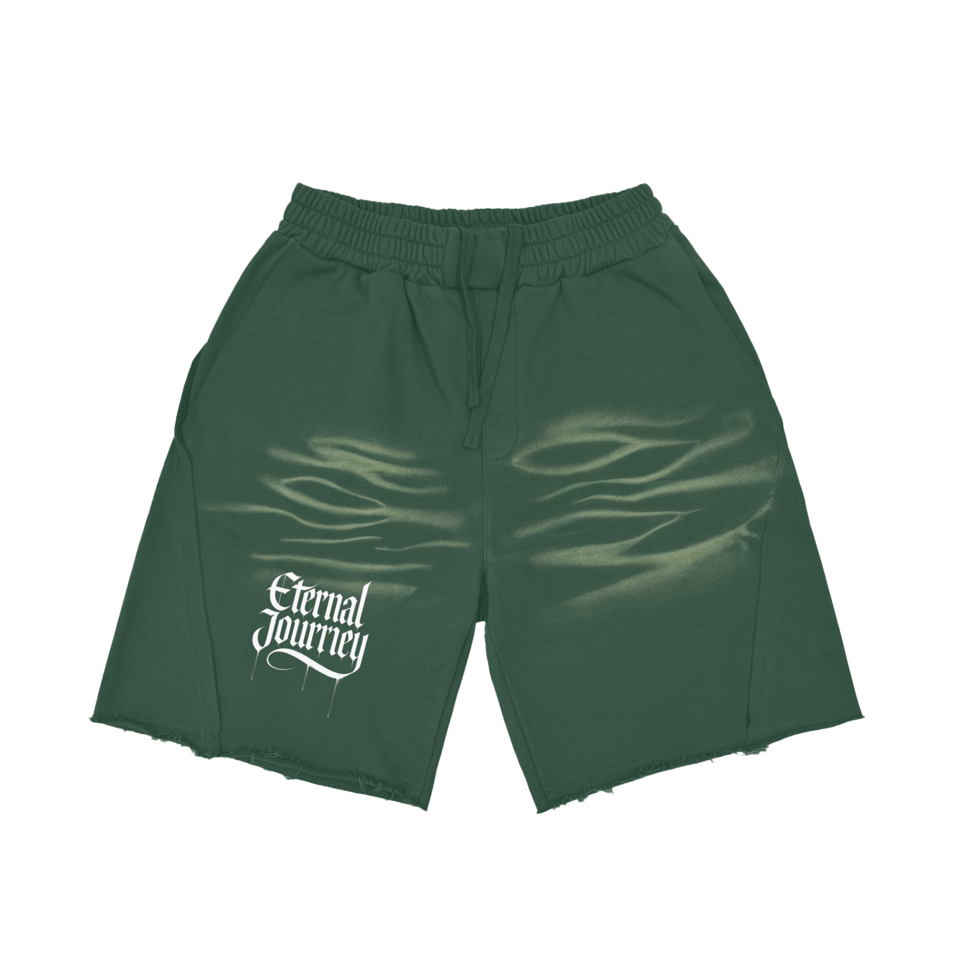 Vintage Washed Tiger Stripes Short Pants