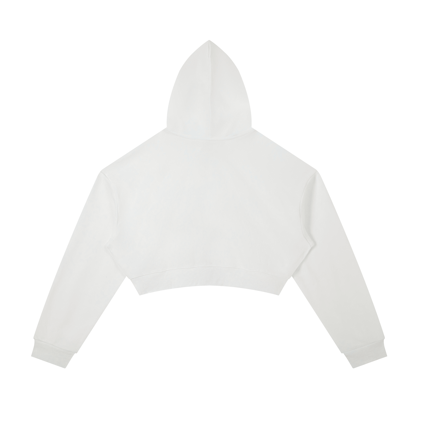 Essential Cropped Zip-Up Hoodie