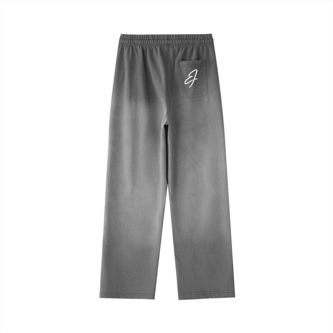 Vintage Washed Gradient Straight-Leg Sweatpants