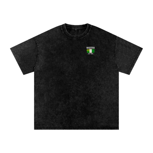 Snow Washed Oversized Cotton T-Shirt