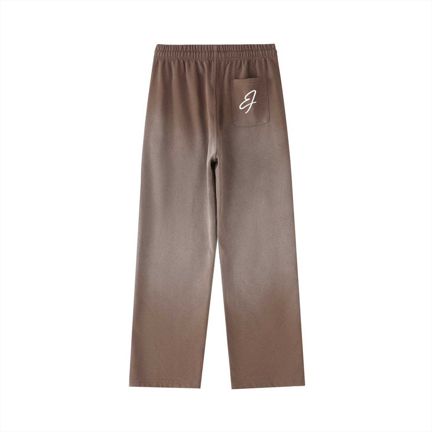 Vintage Washed Gradient Straight-Leg Sweatpants