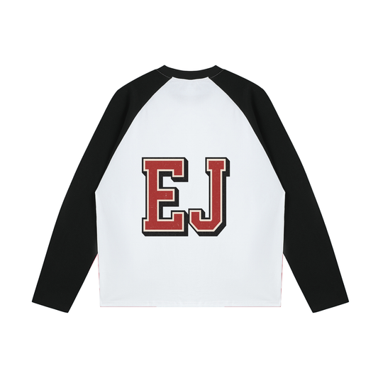 Color-Blocked Raglan Long-Sleeve T-Shirt