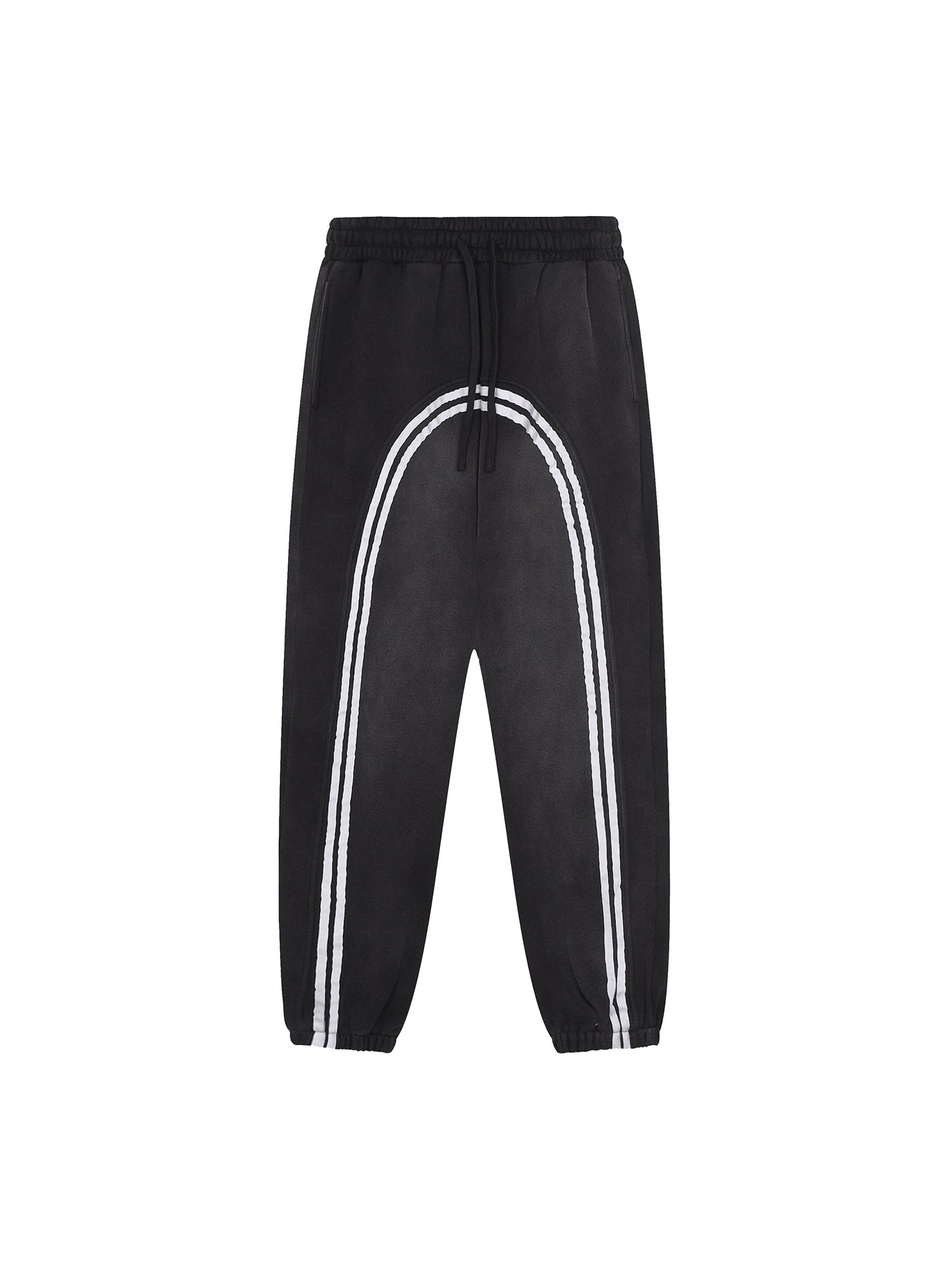 Sun Fade Contrast Tape Fleece Jogged Sweatpants